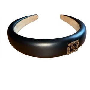 Fashion Fendi Headband with Gold Accent